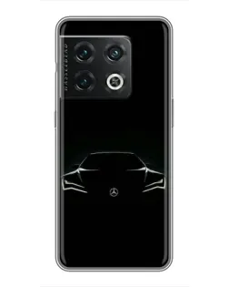 Чехол для OnePlus 10 Pro с картинкой «Mercedes — силуэт авто» Чехол для OnePlus 10 Pro с картинкой «Mercedes — силуэт авто»