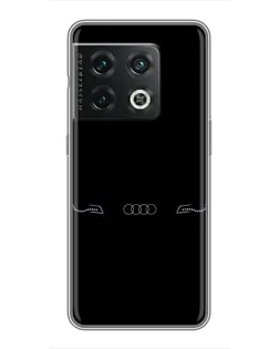 Чехол для OnePlus 10 Pro с картинкой «Audi — световой подпись»