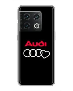 Чехол для OnePlus 10 Pro с картинкой «Логотип Audi Heart»