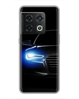Чехол для OnePlus 10 Pro с картинкой «Неоновый взгляд Audi»