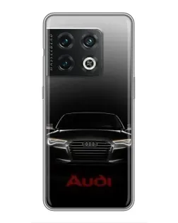 Чехол для OnePlus 10 Pro с картинкой «Audi — градиентный контур»