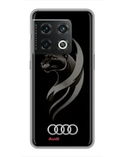 Чехол для OnePlus 10 Pro с картинкой «Графика — пантера и Audi»