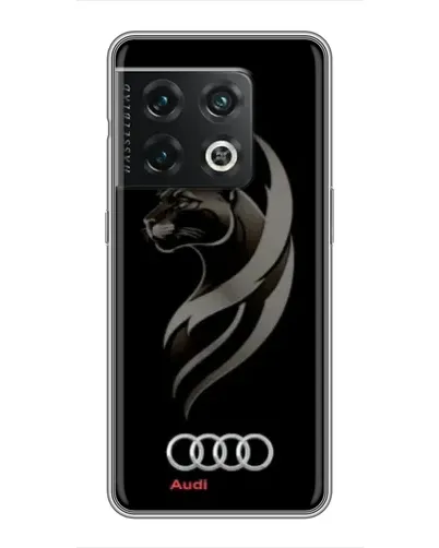 Чехол для OnePlus 10 Pro с картинкой «Графика — пантера и Audi»