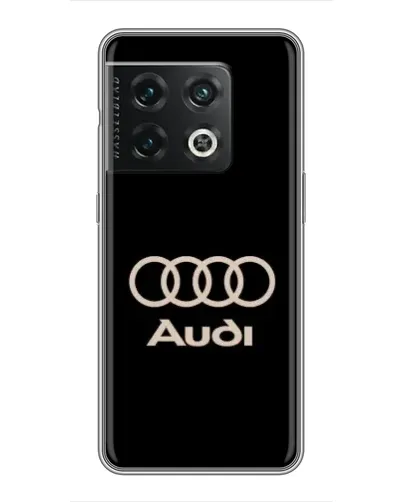 Чехол для OnePlus 10 Pro с картинкой «Audi — золотой логотип»