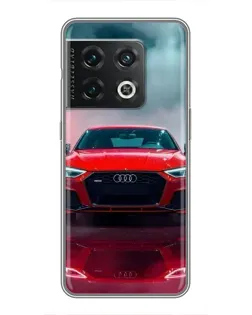 Чехол для OnePlus 10 Pro с картинкой «Audi RS — красный стиль»