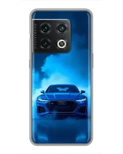 Чехол для OnePlus 10 Pro с картинкой «Audi — голубая энергия»