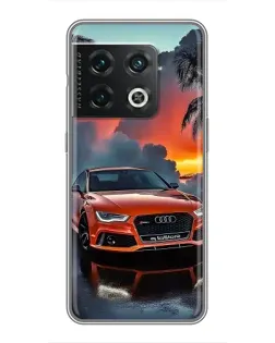 Чехол для OnePlus 10 Pro с картинкой «Audi — закат»