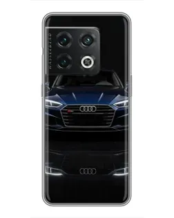 Чехол для OnePlus 10 Pro с картинкой «Audi — ночное отражение»