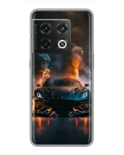 Чехол для OnePlus 10 Pro с картинкой «Lamborghini дымная эстетика»