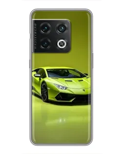 Чехол для OnePlus 10 Pro с картинкой «Салатовый Lamborghini Huracan»