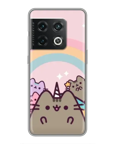 Чехол для OnePlus 10 Pro с картинкой «Единорог Pusheen» Чехол для OnePlus 10 Pro с картинкой «Единорог Pusheen»