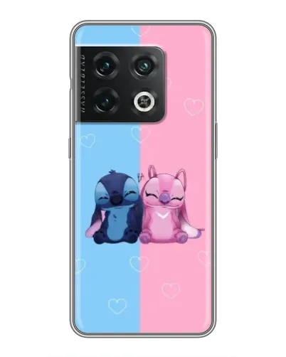 Чехол для OnePlus 10 Pro с картинкой «Stitch и Angel Love»