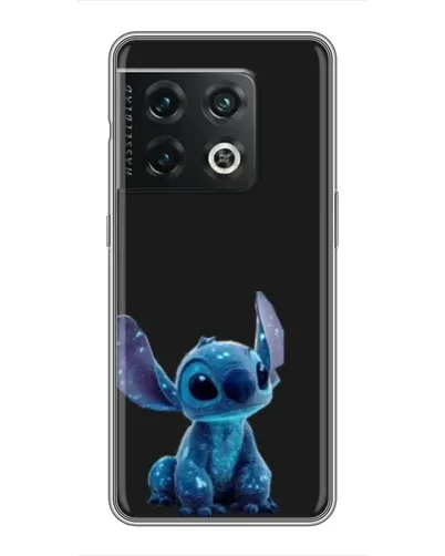 Чехол для OnePlus 10 Pro с картинкой «Стич на черном»