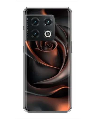 Чехол для OnePlus 10 Pro с картинкой «Шелковая черная роза»