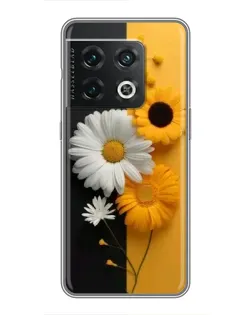 Чехол для OnePlus 10 Pro с картинкой «Подсолнух и ромашка» Чехол для OnePlus 10 Pro с картинкой «Подсолнух и ромашка»