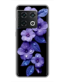 Чехол для OnePlus 10 Pro с картинкой «Фиолетовые цветы с росою» Чехол для OnePlus 10 Pro с картинкой «Фиолетовые цветы с росою»