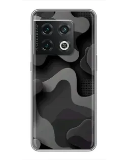 Чехол для OnePlus 10 Pro с картинкой «Темный абстрактный камуфляж»