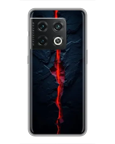 Чехол для OnePlus 10 Pro с картинкой «Kрасная лавовая трещина»