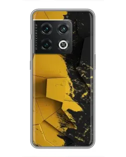 Чехол для OnePlus 10 Pro с картинкой «Золотые осколки геометрии»