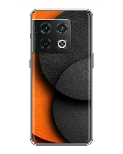 Чехол для OnePlus 10 Pro с картинкой «Геометрия оранжевых кругов»