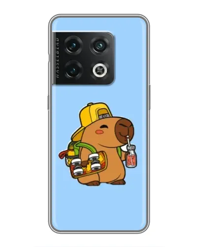 Чохол для OnePlus 10 Pro з картинкою «Капібара на скейті»
