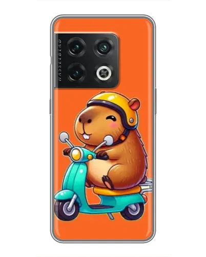 Чохол для OnePlus 10 Pro з картинкою «Капібара на скутері»
