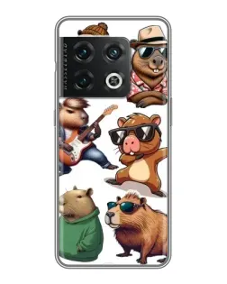 Чохол для OnePlus 10 Pro з картинкою «Круті капібари музиканти»