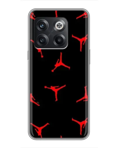 Чохол для OnePlus 10T з картинкою «Jordan Red Pattern»