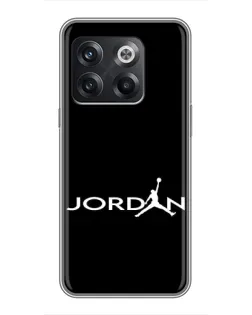 Чохол для OnePlus 10T з картинкою «Jordan White Logo»