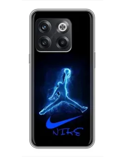 Чохол для OnePlus 10T з картинкою «Jordan Neon Blue»