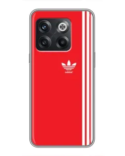 Чохол для OnePlus 10T з картинкою «Червоний мінімалізм Adidas»
