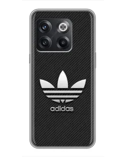 Чохол для OnePlus 10T з картинкою «Adidas Карбонова текстура»