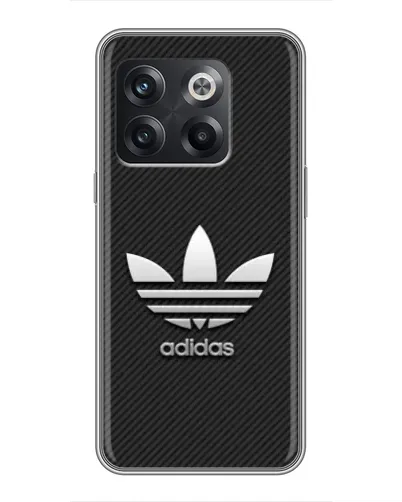 Чохол для OnePlus 10T з картинкою «Adidas Карбонова текстура»
