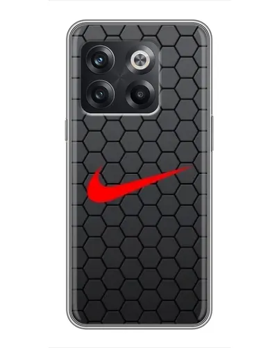 Чохол для OnePlus 10T з картинкою «Nike — карбонова сітка» Чохол для OnePlus 10T з картинкою «Nike — карбонова сітка»