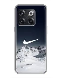 Чохол для OnePlus 10T з картинкою «Nike — зимові гори»