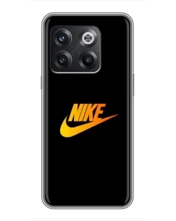 Чохол для OnePlus 10T з картинкою «Золотий логотип Nike»