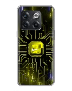 Чохол для OnePlus 10T з картинкою «Nike — золота іскра»