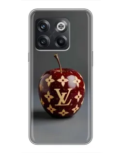 Чехол для OnePlus 10T с картинкой «Красное яблоко LV»