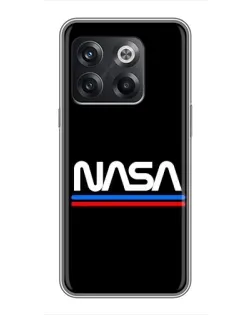 Чехол для OnePlus 10T с картинкой «NASA — классика Red Blue» Чехол для OnePlus 10T с картинкой «NASA — классика Red Blue»