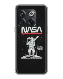 Чехол для OnePlus 10T с картинкой «NASA — шагаем по Луне» Чехол для OnePlus 10T с картинкой «NASA — шагаем по Луне»