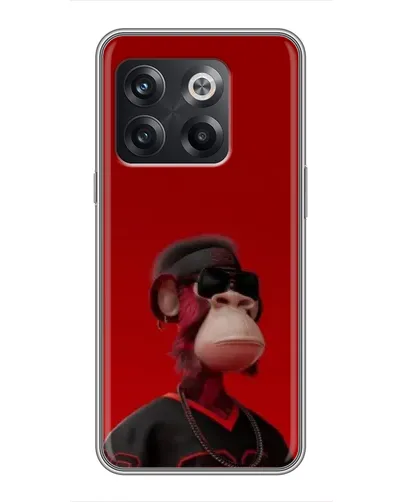 Чохол для OnePlus 10T з картинкою «Bored Ape в червоному» Чохол для OnePlus 10T з картинкою «Bored Ape в червоному»