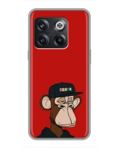 Чохол для OnePlus 10T з картинкою «Bored Ape — червоний фон» Чохол для OnePlus 10T з картинкою «Bored Ape — червоний фон»