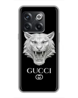 Чехол для OnePlus 10T с картинкой «Gucci — серебряный лев»
