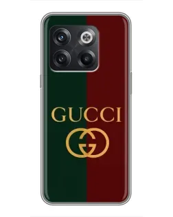Чехол для OnePlus 10T с картинкой «Gucci — темно-зеленый градиент»