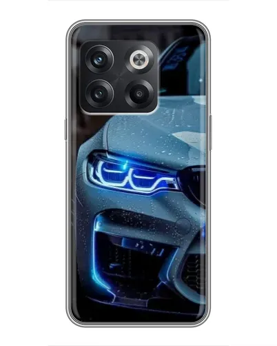 Чохол для OnePlus 10T з картинкою «Погляд BMW з синіми фарами»