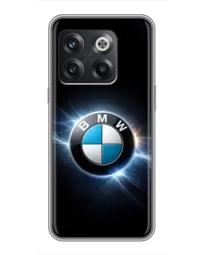 Чохол для OnePlus 10T з картинкою «BMW — неонове сяйво»