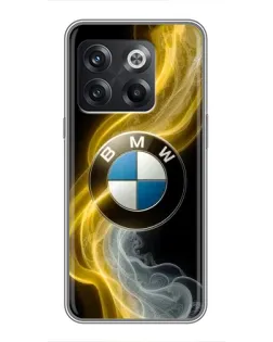 Чохол для OnePlus 10T з картинкою «Золотистий дим BMW»