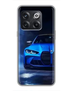 Чохол для OnePlus 10T з картинкою «Блакитна BMW M4»
