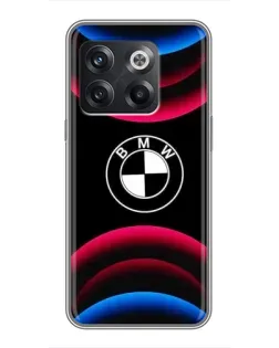 Чохол для OnePlus 10T з картинкою «Логотип BMW та неонові дуги»