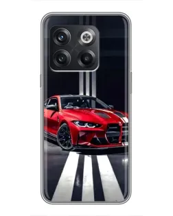Чохол для OnePlus 10T з картинкою «Червона BMW на дорозі»